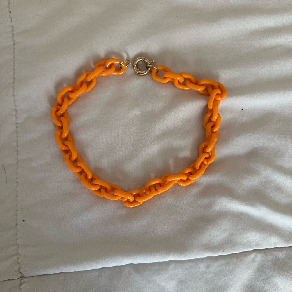 Forever 21 Orange Chain Necklace